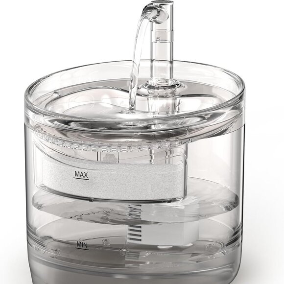 NEW-NPET Cat Water Fountain WF050TP 1.5L Automatic Pet Drinking Fountain - Picture 1 of 7